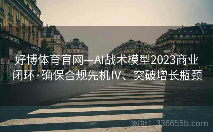 好博体育官网—AI战术模型2023商业闭环·确保合规先机Ⅳ、突破增长瓶颈