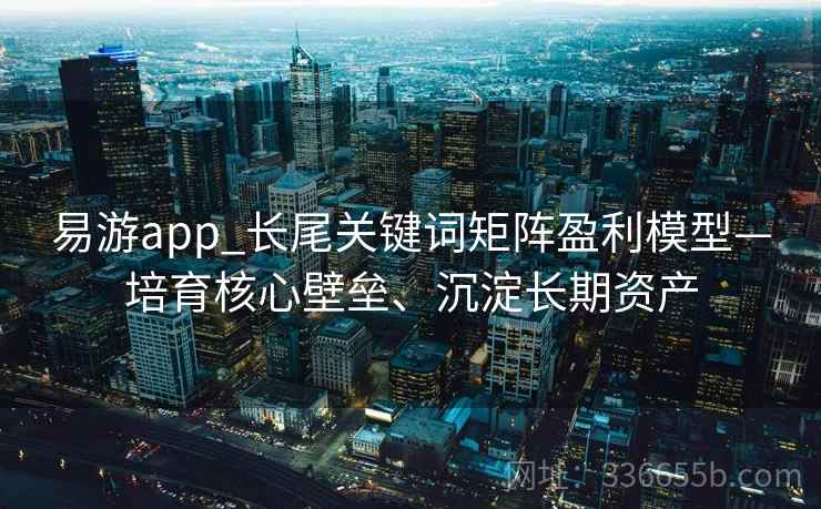 易游app_长尾关键词矩阵盈利模型—培育核心壁垒、沉淀长期资产