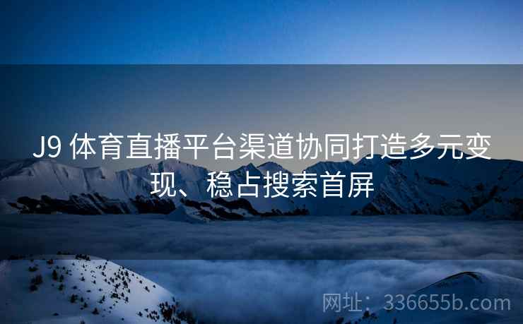 J9 体育直播平台渠道协同打造多元变现、稳占搜索首屏