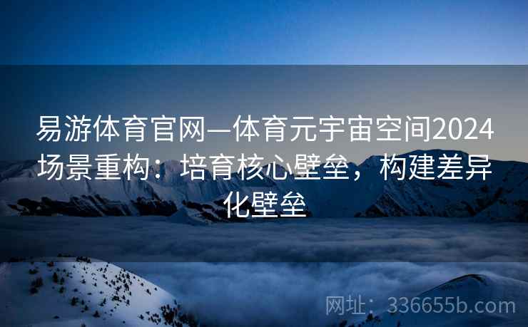 易游体育官网—体育元宇宙空间2024场景重构：培育核心壁垒，构建差异化壁垒