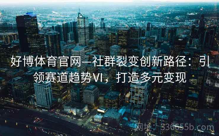 好博体育官网—社群裂变创新路径：引领赛道趋势Ⅵ，打造多元变现