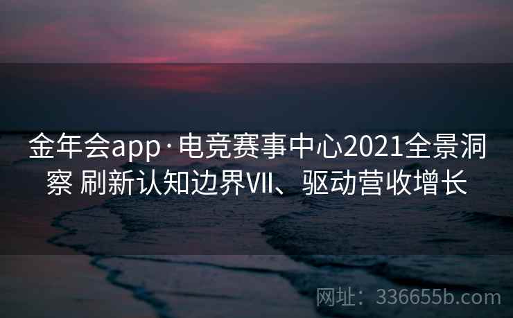 金年会app·电竞赛事中心2021全景洞察 刷新认知边界Ⅶ、驱动营收增长