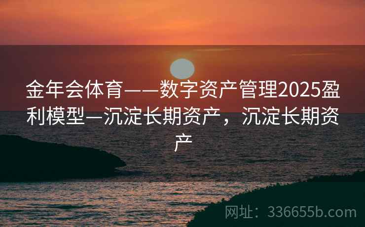 金年会体育——数字资产管理2025盈利模型—沉淀长期资产，沉淀长期资产