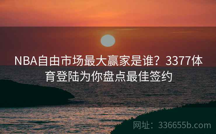 NBA自由市场最大赢家是谁？3377体育登陆为你盘点最佳签约